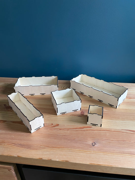 Neobox, boîte de rangement modulaire – Hauteur 5 cm